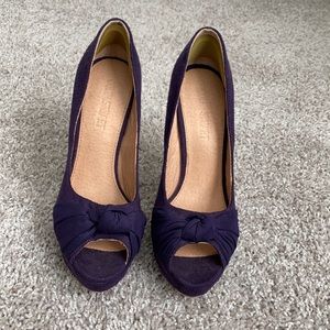4.5 inches purple heels